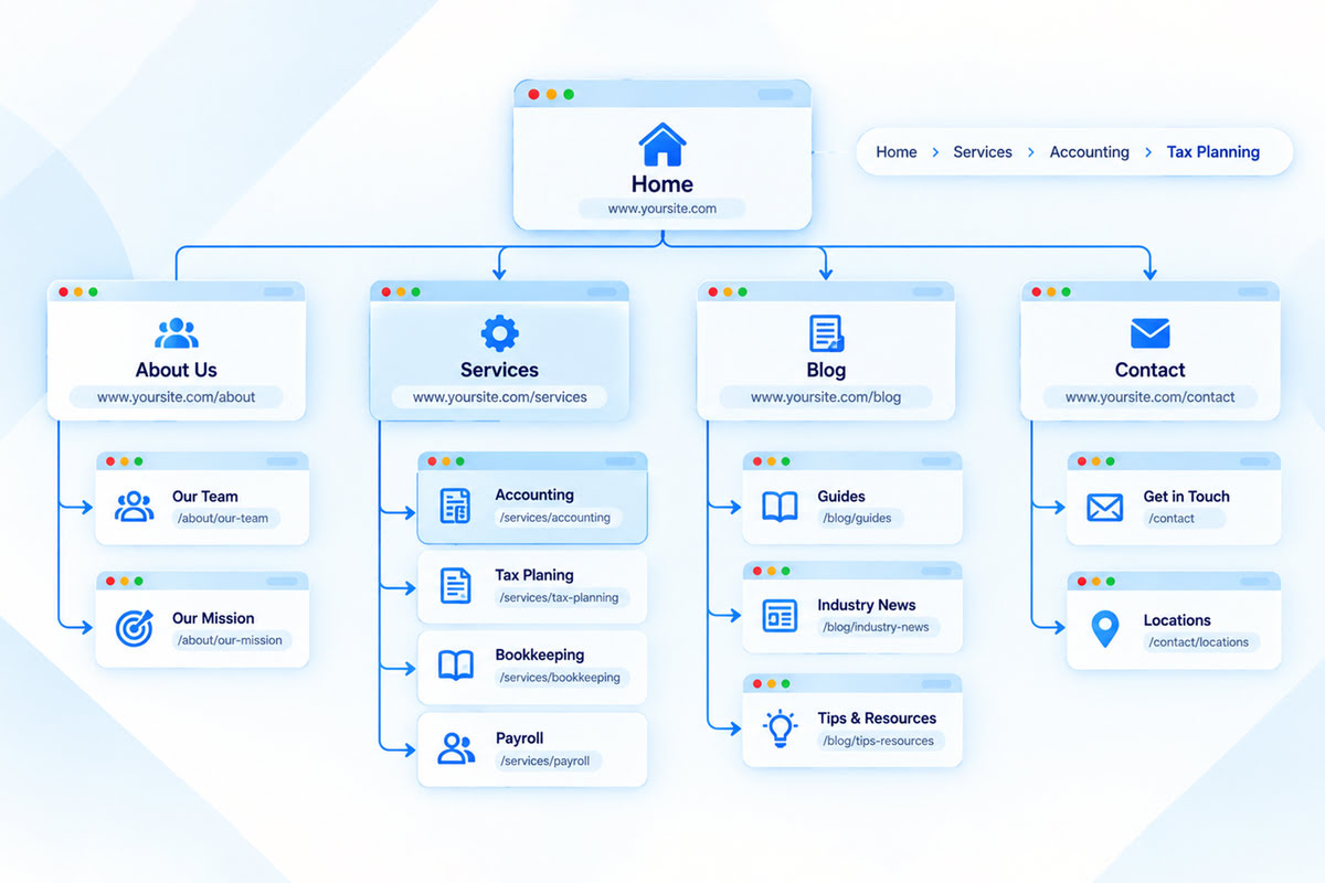 Create a Clear Website Structure